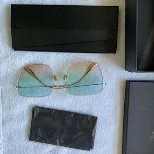 Dior Stellaire Sunglasses PinkBlue with lightGold frame